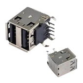 USB 2.0 ŞASE A DİŞİ İKİLİ 90 MAVİ (IC-265E) - 1