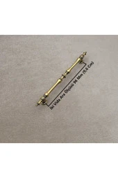 Vintage Antik Sarı Mobilya Dolap Tv Ünitesi Vestiyer Mutfak Dolap Çekmece Kulp 9,6 Mm 3 Adet thumbnail 2