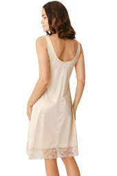 Kadın Ten Renk İpek Kumaş Jüpon - 1