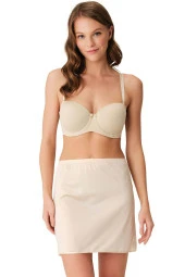 Kadın Ten Renk İpek Kumaş Jüpon - 1