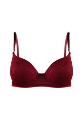 Kadın Bordo Renk Sütyen - 1