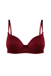 Kadın Bordo Renk Sütyen - 4