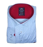 Erkek Büyük Beden 130 Kilo İçin Uygun Likralı Uzun Kol Gömlek - 1