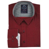 Erkek Büyük Beden 117 Kilo İçin Uygun Likralı Uzun Kol Gömlek - 1