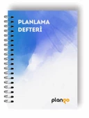 Mavi Suluboya Günlük Planlayıcı Defter - Daily Planner - Ders Çalışma  - Planlama Defteri - 1