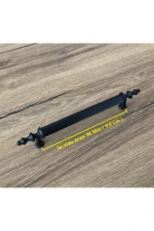 Zend Mat Siyah Mobilya Dolap Mutfak Çekmece Kulpu 96 Mm 5 Adet - 2