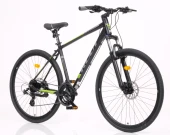 28J RUUT LEGENT 3.0 24V HD ŞEHİR BİSİKLETİ - SİYAH LİME - 49 KADRO - 2