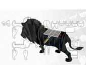 Aslan Mangal, Metal Aslan Şeklinde Mangal, Kömürlü Barbekü, Dekoratif Heykel ML-02 - 6
