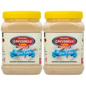 Tek Kavrulmuş Beyaz Bozkır Tahini 930g x 2 (Taze Çekim) - 1