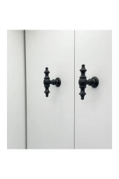 Şehzade Mat Siyah Mobilya Dolap Mutfak Çekmece Kulpu Düğme 10 Adet thumbnail 3