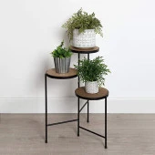 Salon Çiçeklik 3 Katlı Ahşap Çiçek Sehpası - 2