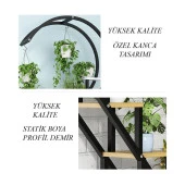Dekoratif Çiçeklik Kalp Şeklinde Salon Çiçekliği - 5