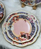 Glamour Pink 6 lı Servis Tabağı Seti 4033 thumbnail 3