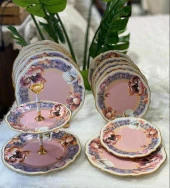 Glamour Pink 6 lı Servis Tabağı Seti 4033 thumbnail 4