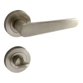 Kayı Saten Wc Banyo Uyumlu Kapı Kolu Daire Rozetli Kapı Kulpu Sağa Sola Uygun Kapı Kolları thumbnail 6