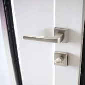 Tog Saten Wc Banyo Uyumlu Kapı Kolu Kare Rozetli Kapı Kulpu Sağa Sola Uygun Kapı Kolları - 7