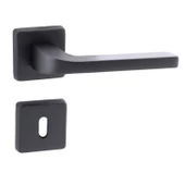 Tog Siyah Oda Kapı Kolu Kare Rozetli Sürgülü ve Çelik Kapı Kulpu Uyumlu Sağa Sola Uygun Kapı Kolları thumbnail 8