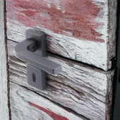 Tog Siyah Oda Kapı Kolu Kare Rozetli Sürgülü ve Çelik Kapı Kulpu Uyumlu Sağa Sola Uygun Kapı Kolları thumbnail 2