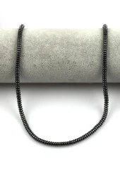 Hematit Dizi 2 x 4 mm Rondel Kesim thumbnail 2