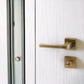 Tog Antik Sarı Wc Banyo Uyumlu Kapı Kolu Kare Rozetli Kapı Kulpu Sağa Sola Uygun Kapı Kolları thumbnail 6