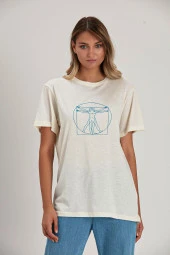 Baskılı Oversize T-shirt (E21-71902) - 1