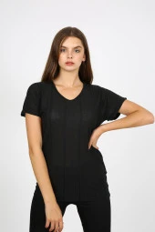 V Yaka T-shirt (B21-35700) - 4