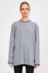 GARNİLİ OVERSİZE SWEATSHİRT (E22-72300) - 2