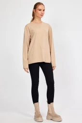 Bisiklet Yaka Basic Oversize Sweatshirt (E23-00160 00) - 3
