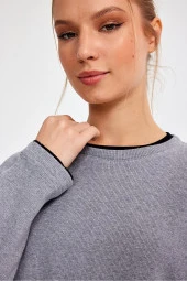 GARNİLİ OVERSİZE SWEATSHİRT (E22-72300) - 4