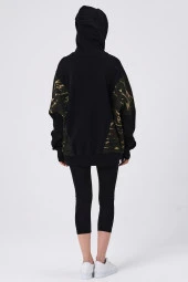 Kapüşonlu Oversize Sweatshırt - 5
