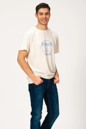 Baskılı Oversize T-shirt (E21-71902) - 2