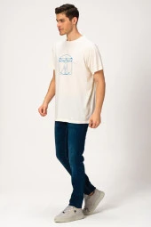 Baskılı Oversize T-shirt (E21-71902) - 3