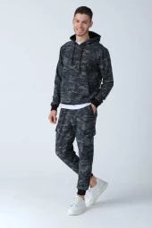 ALEXANDERGARDI Kamuflaj Desenli Kapüşonlu Sweatshirt (e21-72100) - 3
