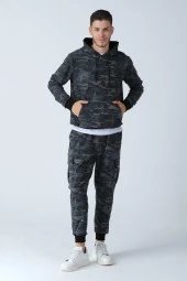 ALEXANDERGARDI Kamuflaj Desenli Kapüşonlu Sweatshirt (e21-72100) - 4