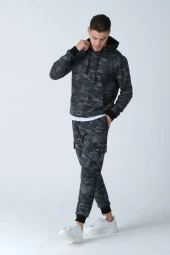 ALEXANDERGARDI Kamuflaj Desenli Kapüşonlu Sweatshirt (e21-72100) - 5