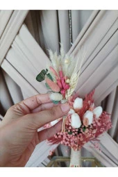 Pembe Islak Lale Gelin Buketi, Gelin Çiçeği, Islak Lale Gelin Buketi thumbnail 1