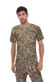 Single Sword Kamuflaj Desen Kısa Kollu Bisiklet Yaka Tişört&Fanila - 2