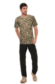 Single Sword Kamuflaj Desen Kısa Kollu Bisiklet Yaka Tişört&Fanila - 1