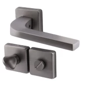 Tog Mat Füme Wc Banyo Uyumlu Kapı Kolu Kare Rozetli Kapı Kulpu Sağa Sola Uygun Kapı Kolları thumbnail 9