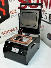 Sönmez Manuel Kase Kapatma 2 Gözlu Tabak Kapatma Makinesi Black thumbnail 1