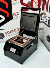 Sönmez Manuel Kase Kapatma 3 Gözlu Tabak Kapatma Makinesi Black - 1