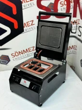 Sönmez Manuel 6 Bölmeli Kahvaltı Tabağı Kapatma Makinesi Black - 1