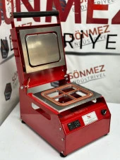 Sönmez Manuel Kase Kapatma 4 Gözlu Tabak Kapatma Makinesi Red - 3