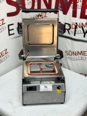 Sönmez Vakum 2 Bölmeli Paslanmaz Manuel Kase Kapatma Makinesi - 2