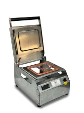 Sönmez Vakum 3 Bölmeli Paslanmaz Manuel Kase Kapatma Makinesi - 1