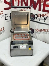 Sönmez Vakum 6 Bölmeli Paslanmaz Manuel Kase Kapatma Makinesi thumbnail 2