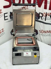 Sönmez Vakum 1 Bölmeli Paslanmaz Manuel Kase Kapatma Makinesi - 2