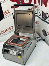 Sönmez Vakum 1 Bölmeli Paslanmaz Manuel Kase Kapatma Makinesi - 3