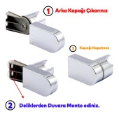 Lüks Duş Başlığı Set Banyo Fişkiyesi Seti Dikdörtgen Fiskiye Telefon Fonksiyonlu Başlık Metal Hortum thumbnail 6