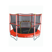 Clifton Trambolin Fileli Korumalı Kolay Kurulum, Ev Bahçe Tipi (152 Cm - Kırmızı) - 2